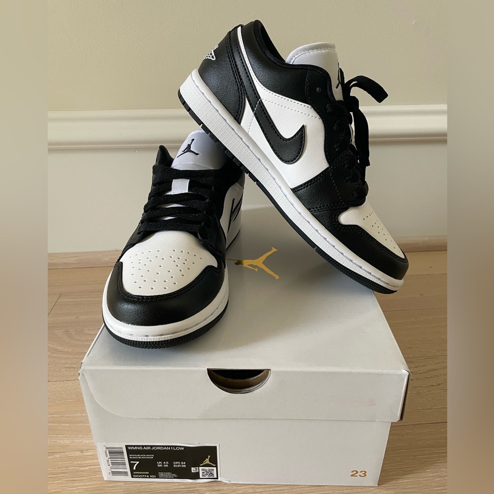 NIKE Air Jordan 1 Low Leather Sneakers, New In Box